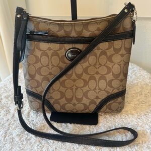 Coach Signature Canvas Crossbody Bag in Brown